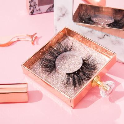 China ZDK Series Natural Women's Thick Fluffy 25mm Wholesale Single Curly Faux Mink Lashes Super 22mm for sale