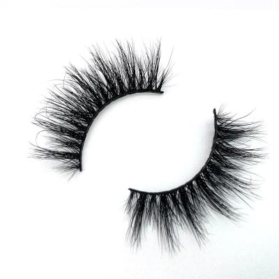 China Wholesale 3d 4d mink lashes real natural fluffly mink 14mm with tray for sale