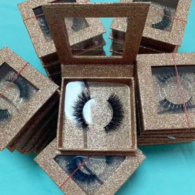 China Natural Natural 3D Mink Lashes 15mm 16mm Lashes With Packaging Wholesale for sale