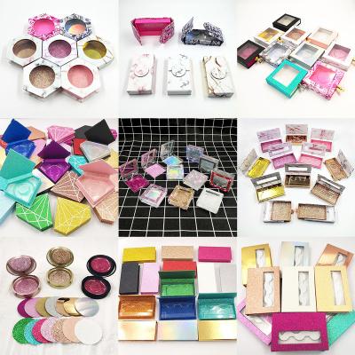 China Recycled Materials Luxury Eyelash Packaging Lash Seller Logo Marble Sleeve Lashbox Cases Custom Boxes for sale