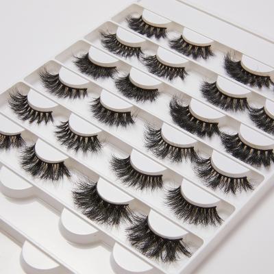 China Trend Beauty Natural False 5d Mink Eyelashes 18-20mm Thick Personality Fluffy Practical for sale