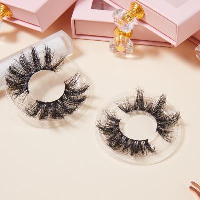 China Thick Made In China Cost Effective Wholesale Super Fluffy 25mm Mink Eyelashes for sale