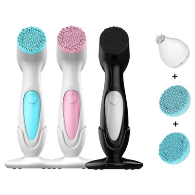 China Kingworth Electric Rechargeable Spa Brush Ultrasonic Facial Pore Cleaner DEEP CLEANING Remover for sale