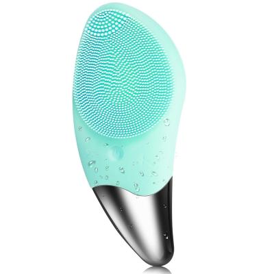 China Kingworth Good Price Electric Sonic Silicone Facial Cleansing Brush Face Massager DEEP CLEANSING Brush for sale