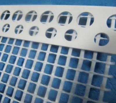 China White color Plastic Corner profile with good quality fiberglass mesh used for wall corner for sale