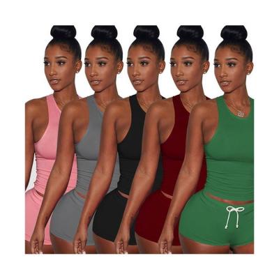 China New Ladies Anti Static Stylish Anti Static Sets Suits Women Casual Breathable Yoga Tracksuit Sportswear Candy Color Fitness Two Piece Set for sale