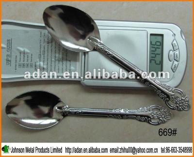 China Indonesia Machine Polish Spoon Viable -- 303A 0.95mm L18.2cm*W3.9cm 208g/card -- 669# 0.9mm L18.7cm*W4.5cm 298g/card for sale