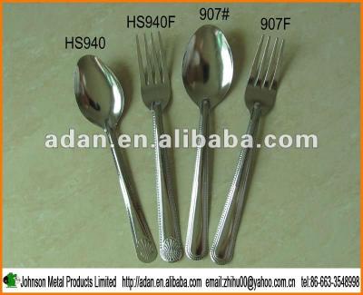 China Sustainable stainless spoon and fork for sale