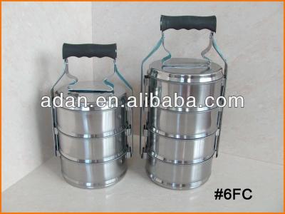 China #6FC & #10FC Sustainable Stainless Steel Food Carrier, 2/3/4 Layers, 14cm & 16cm Food Carrier for sale