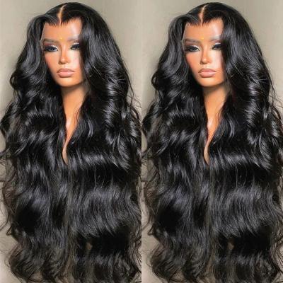 China Body Wave Lace Front Wig Human Hair Body Wave 180% Full Density 13x4 HD Transparent Lace Frontal Wigs Human Hair Lace Front Wig For Women for sale