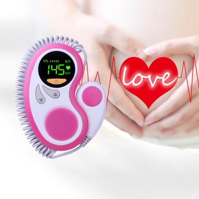 Κίνα Clinical and Home Used CE ISO Mini Household Handheld Pocket Beat Doppler Heart Rate Fetal Monitor Portable Baby Ultrasound προς πώληση