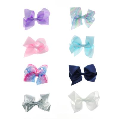 China SCG4636/4889-8 8pcs Large Bundle Bow Grosgrain Cloth Cover Hair Cuts Nice Design For Infant And Big Girls for sale