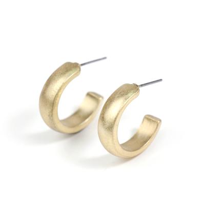 China 2022 Trendy Daily Wear C Circles Trendy Earring Women's Jewelry Worn Worn Gold Silver Plated Ever To Watch Sample Available for sale