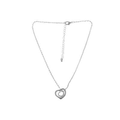 China TRENDY oval link necklace with open hearts for women decoration for sale