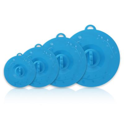 China Eco-Friendly Multi-Function Durable Flexible Silicone Suction Silicone Lid For Most Containers for sale