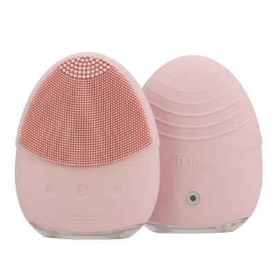 China High Frequency Facial Machine Deep Cleansing Silicone Face Scrub Mini Sonic Brush for sale