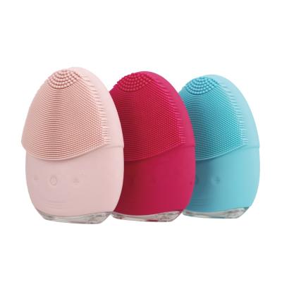 China Mini Rechargeable Electric Silicone Massager Detergent Face DEEP CLEANING Facial Cleansing Brush for sale