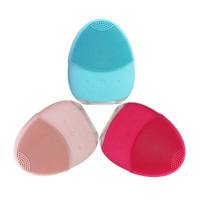 China Detergent Electronics Sonic Skin Face Cleansing Brush DEEP CLEANSING Silicone Facial Silicone for sale