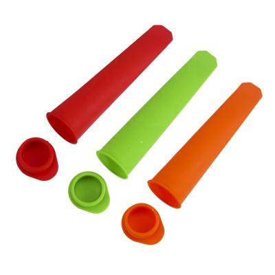 China Food Grade Sustainable Bulk Freex Silicone Ice Pops Ice Cream Popsicle Molds For Ice Cream for sale