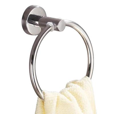 China Modern Fit Modern Bathroom Towel Ring For Sale Wall Mounted Stainless Steel Qiancheng Supplied Qc-mjh01 3 Years CN; Gua Chrome 50pcs for sale