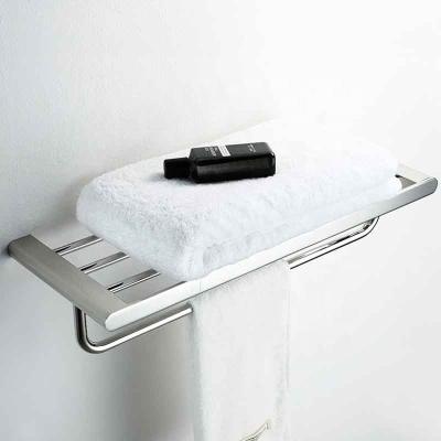 China Bathroom Towel Rack 304 Stainless Steel Shelf Bathroom Towel Rack Stainless Steel Bathroom Accessories for sale