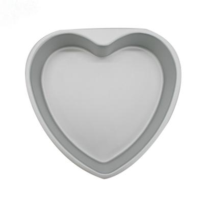 China Viable Hot Selling Heart Shaped Mousse Cake Mold Stainless Steel Cake Baking Mold for sale