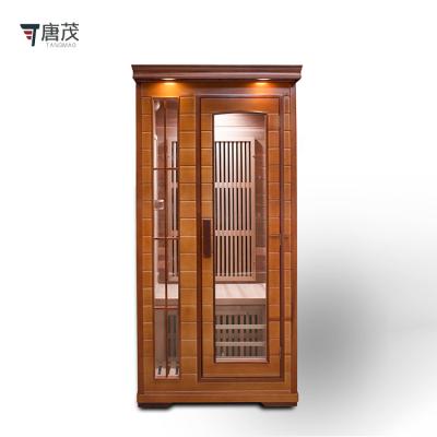 China Computer Control Panel Made In China Competitive Price Wholesale Sauna Red Cedar Household 1 Person Sauna Room for sale