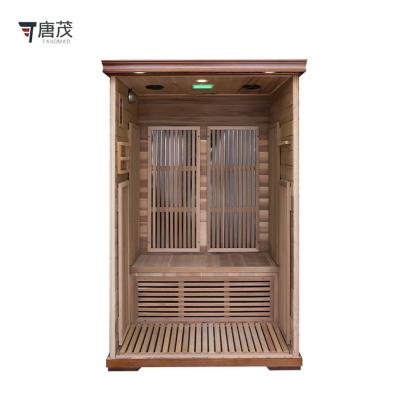 China Cheapest Computer Control Panel Sauna Room Home Made Infrared 2 Person Modern Dry Sauna Indoor Infrared Wooden Sauna for sale