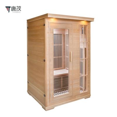 China Computer Control Panel New Arrival Competitive Price 2 People Sauna Hemlock Carbon Panel Sauna Room for sale