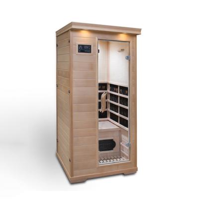 China Computer control panel home use indoor portable popular mini hemlock home steam sauna room for sale