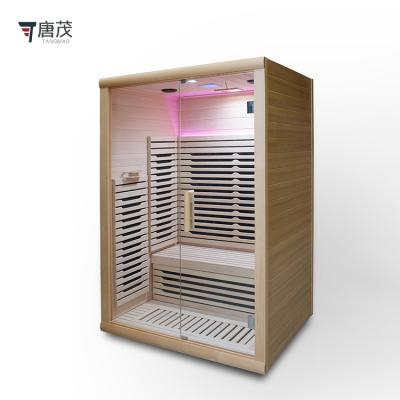 China Full Acupoint Portable Infrared Steam Therapy Computer Control Panel 2 Person Sauna Room Sauna Room for sale