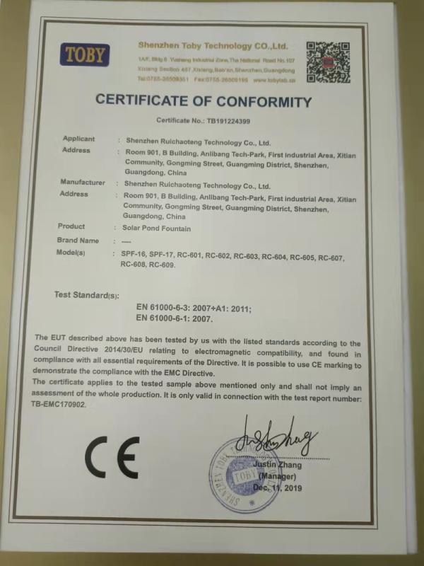 CE - Shenzhen Ruichaoteng Technology Co., Ltd.