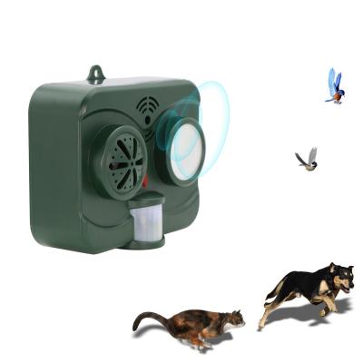 China Viable Sound Ultrasonic Bird Repeller Solar Animal Repellent Device For Garden Outdoor Bird Repellent Device With Motion Sensor for sale