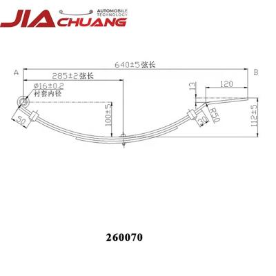 China SUP9/SUP9A OEM 260070 China Manufacturer Trailer Parts Small Suspension Leaf Spring Trailer Leaf Springs for sale