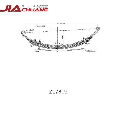 China SUP9 OE ZL7809 Pickup Truck Suspension Leaf Spring for sale