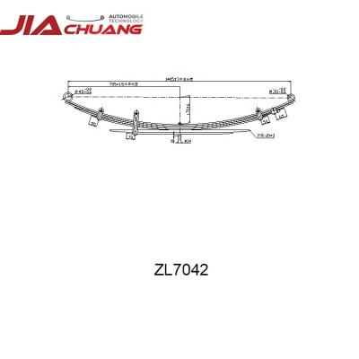 China SUP9 OE ZL7042 Pickup Truck Suspension Leaf Spring for sale