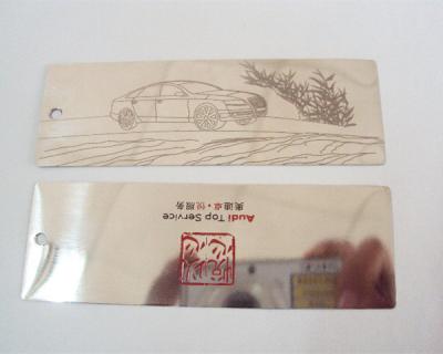 China Chemically photo etched bookmarks,made of brass or stainless steel,silver or gold plated for sale