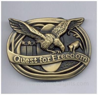 China Retro classic antique brass American eagle emblem belt buckle for men belt, zinc alloy. for sale