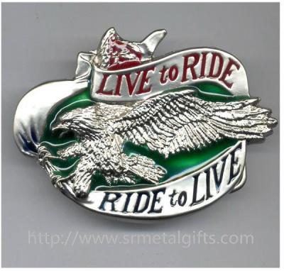 China Enamel eagle emblem metal belt buckle for men belts, zinc alloy, China factory, for sale