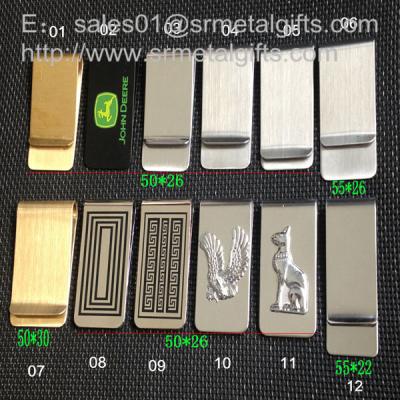 China Linear metal money clip wallet for mens gift, Slim steel money clips selection, for sale