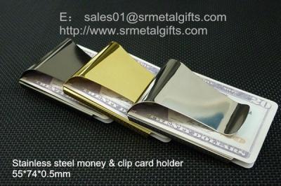 China Steel money clips men wallet, stainless steel men wallet money clips in China factory, for sale