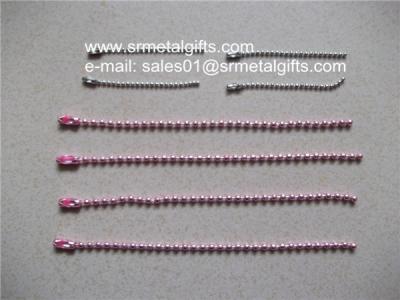 China Anodizing steel ball chain lanyards for DIY jewelry accessories for sale