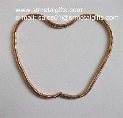 China Wholesale gold plated steel snake chains, gold brass snake chains for sale