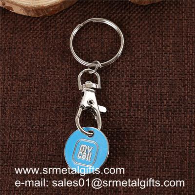 China Super store trolley cart coin key holder, China supplier wholesale trolley coin key rings, for sale