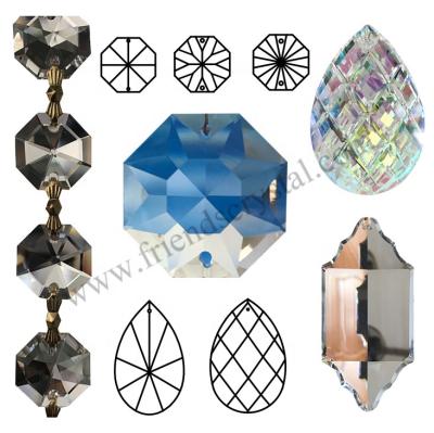 China Crystal Wholesale K9 Crystal Chandelier Parts Prism Drops for sale