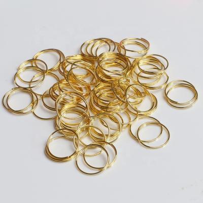 China Stainless Steel 14mm Gold Stainless Steel Ring Connector For Glass Beads for sale