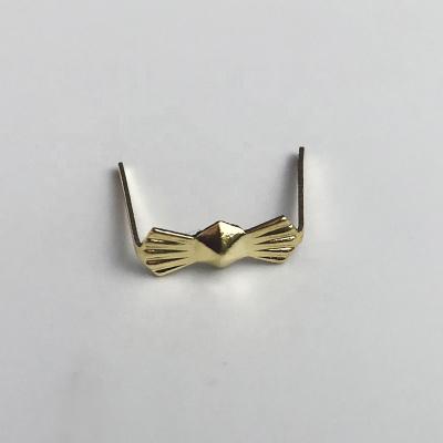 China Copper Gold Bowtie Clips Connectors for Crystal Chandelier Beads for sale