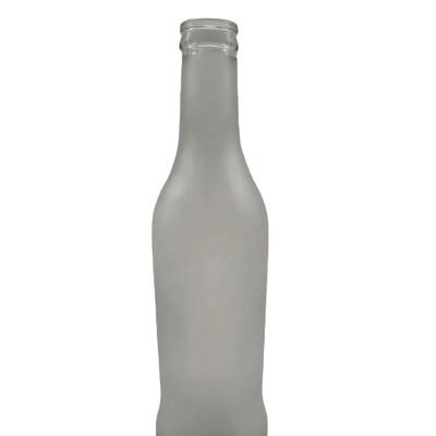 China Beverage 330ml white frosted beer bottle, good price support for customization for sale