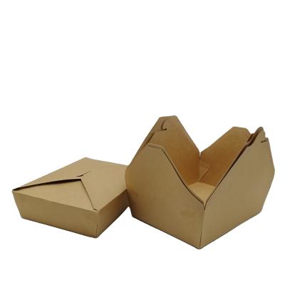 China Hot Sale Recyclable Paper Box For Fast Food Box Durable Cheap Different Size Different Colors Kraft Paper Custom Paper Box Logo Wholesales for sale