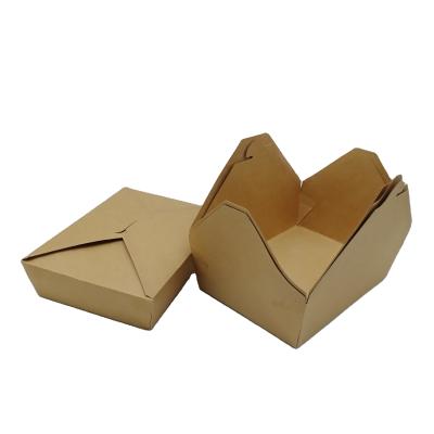 China Hot Sale Recyclable Paper Box For Fast Food Box Durable Cheap Different Size Different Colors Kraft Paper Custom Paper Box Logo Wholesales for sale